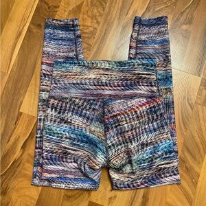 Lululemon Wunder Train High Rise Tight Digital Oasis White Multi 25” Sz.6
